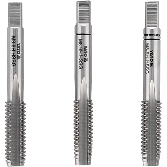 GWINTOWNIK RĘCZNY M8 / 3SZT HSS M2 -zdjęcie numer 1