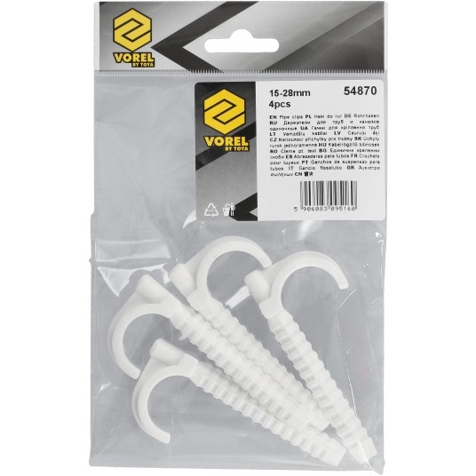 HAKI MONTAŻOWE DO RUR 15-28MM 4SZT -zdjęcie numer 4