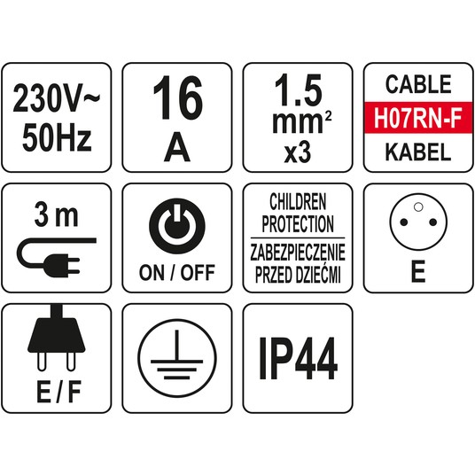 HD PRZEDŁ. LISTWA ZASILAJ. 3G Z/U 3M -zdjęcie numer 6