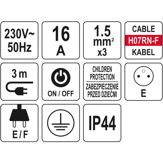 HD PRZEDŁ. LISTWA ZASILAJ. 4G Z/U 3M -zdjęcie numer 6