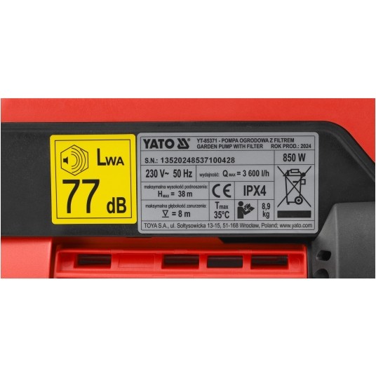 HYDROFOR ELEKTRONICZNY Z FILTREM 850W -zdjęcie numer 3