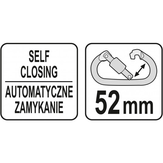KARABIŃCZYK STALOWY ROZWARCIE 52 MM -zdjęcie numer 3