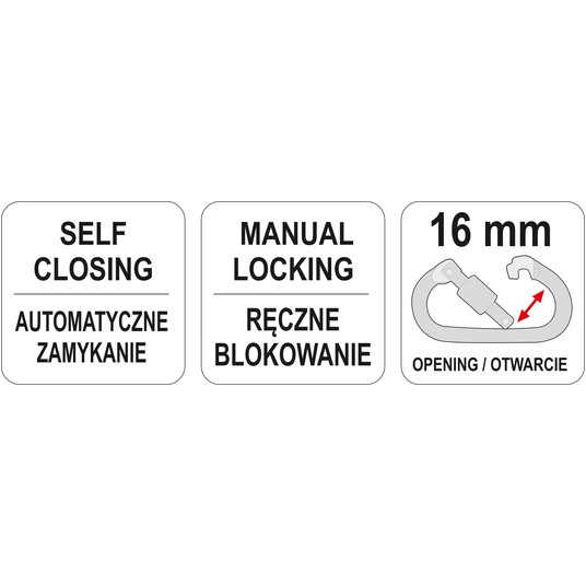 KARABINCZYK, ZATRZAŚNIK DO SZELEK BEZPIE -zdjęcie numer 4