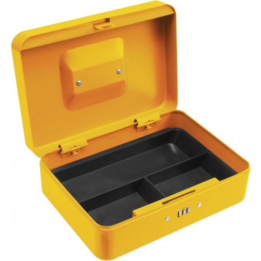 KASETKA NA PIENIĄDZE 250x180x90 ŻÓŁTA -zdjęcie numer 2