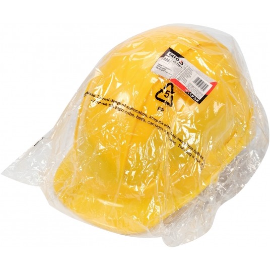 KASK OCHRONNY ŻÓŁTY WYS. KOMF. ABS -zdjęcie numer 3