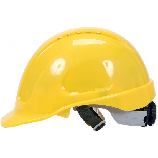 KASK OCHRONNY ŻÓŁTY WYS. KOMF. ABS -zdjęcie numer 2