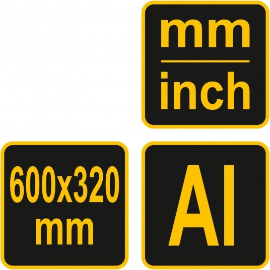 KĄTOWNIK ALUMINIOWY NASTAWNY L 600 M -zdjęcie numer 3