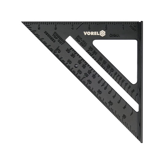 KĄTOWNIK ALUMINIOWY ZE STOPKĄ 250 MM -zdjęcie numer 1