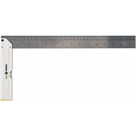 KĄTOWNIK METALOWY 400 MM ZE STOPKĄ I LIB -zdjęcie numer 1