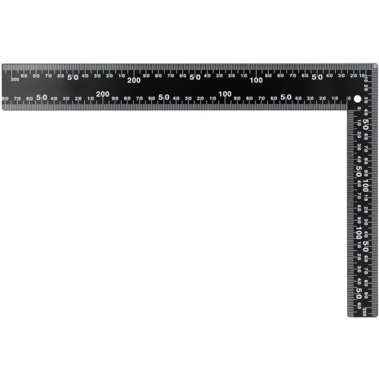 KĄTOWNIK METALOWY CZARNY 300X200MM -zdjęcie numer 1