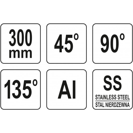 KĄTOWNIK NASTAWNY L 300 MM SS -zdjęcie numer 7