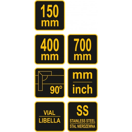 KĄTOWNIKI METALOWE ZE STOPKĄ I LIBELLĄ -zdjęcie numer 3