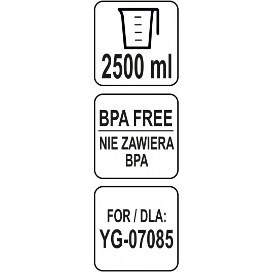 KIELICH DO BLENDERA BARMAŃSKIEGO 2,5L -zdjęcie numer 5