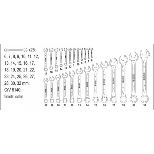 KL.PŁ-OCZ. 6-32MM 25EL. SAT. 0075 YATO -zdjęcie numer 3