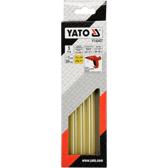KLEJ TERMOTOPLIWY 11,2x200MM 5SZT ŻÓŁTY -zdjęcie numer 2