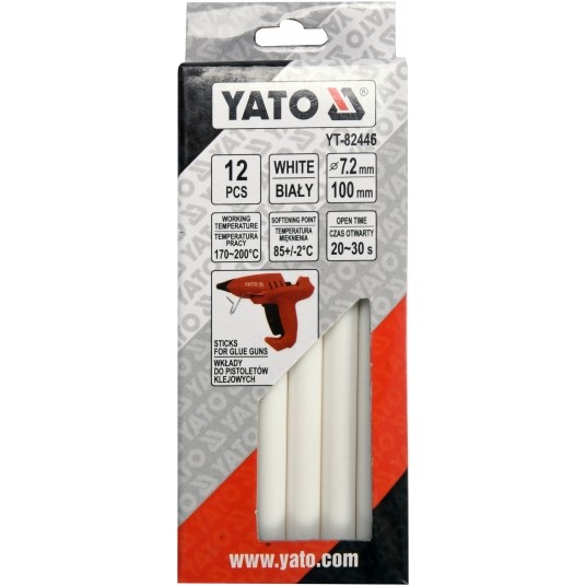 KLEJ TERMOTOPLIWY 7,2x100 12SZT BIAŁY -zdjęcie numer 2