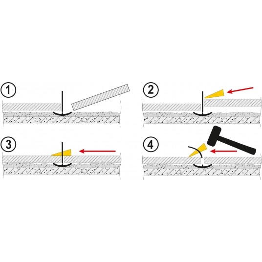 KLINY DO POZIOMOWANIA PŁYTEK 300SZT -zdjęcie numer 3