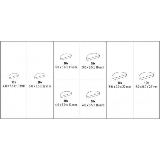 KLINY PÓŁOKRĄGŁE CZÓŁENKOWE 80 SZT -zdjęcie numer 5