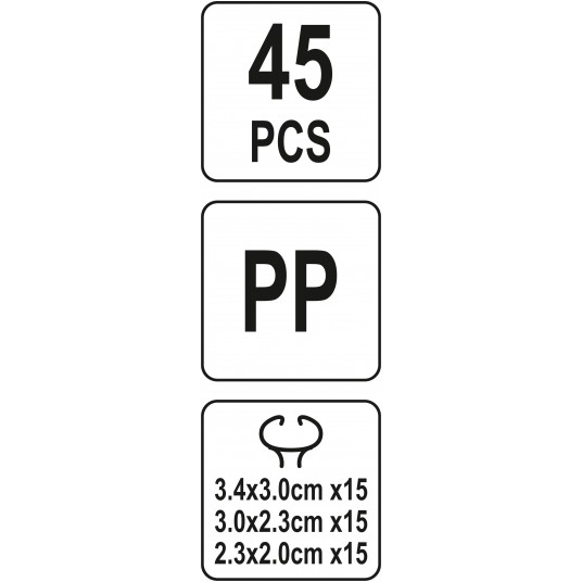 KLIPSY DO MOCOWANIA ROŚLIN 45 SZT. -zdjęcie numer 4