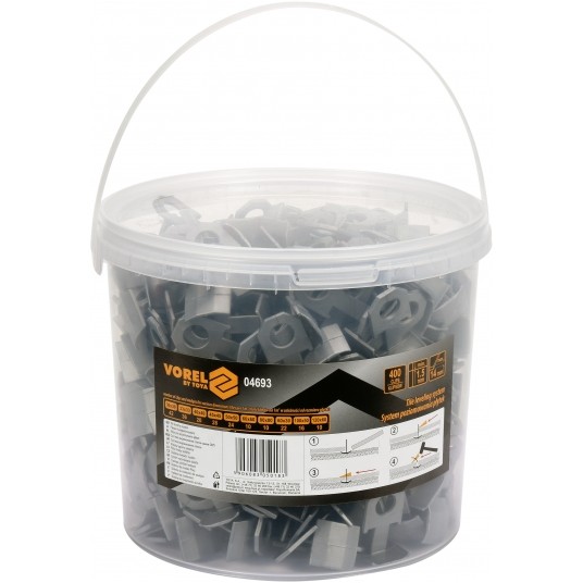 KLIPSY DO POZIOMOWANIA 1,5MM, 400SZT -zdjęcie numer 1