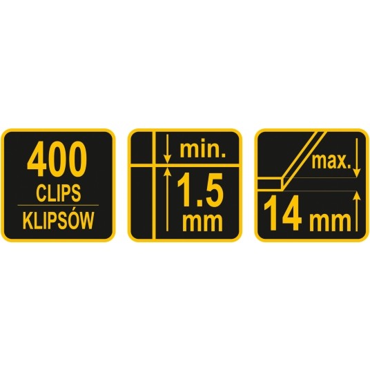 KLIPSY DO POZIOMOWANIA 1,5MM, 400SZT -zdjęcie numer 3