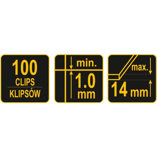 KLIPSY DO POZIOMOWANIA 1MM 100SZT -zdjęcie numer 2