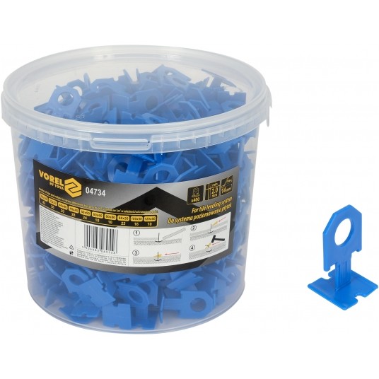 KLIPSY DO POZIOMOWANIA 2MM 400SZT -zdjęcie numer 1