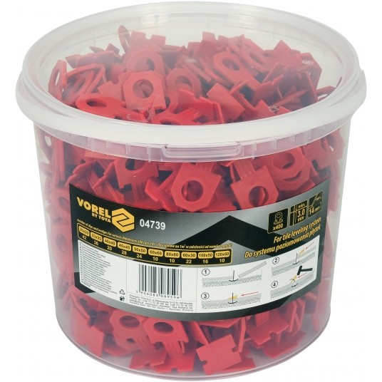 KLIPSY DO POZIOMOWANIA 3MM 400SZT -zdjęcie numer 3