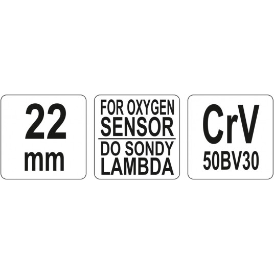 KLUCZ DO SONDY LAMBDA 22 MM -zdjęcie numer 3
