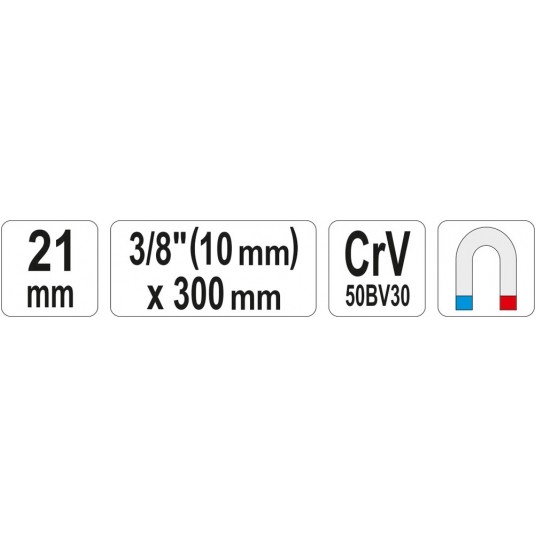 KLUCZ DO ŚWIEC 21 MM X 300 -zdjęcie numer 1