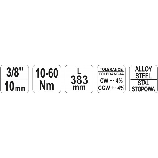 KLUCZ DYNAMOMETRYCZNY 3/8" 10-60Nm -zdjęcie numer 5