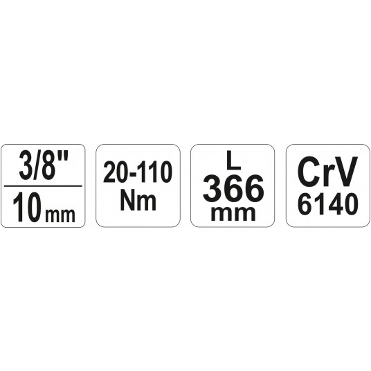 KLUCZ DYNAMOMETRYCZNY 3/8" 20-110NM Cr-V -zdjęcie numer 8