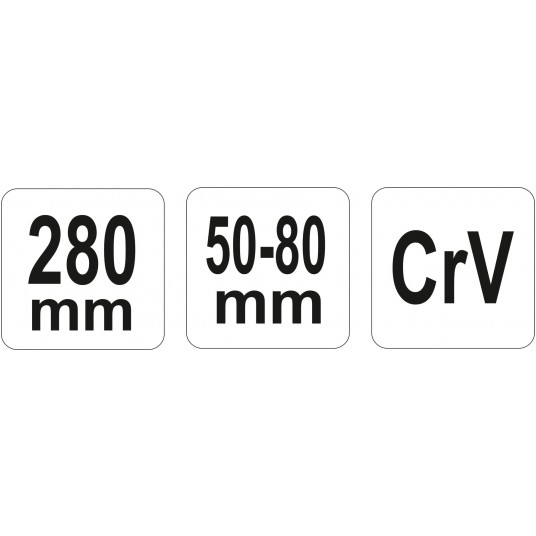 KLUCZ HAKOWY Z NOSKIEM PRZEGUB. 50-80MM -zdjęcie numer 3