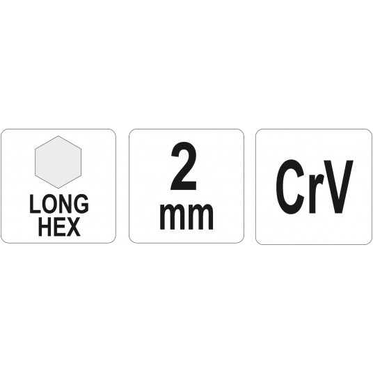 KLUCZ IMBUSOWY DŁUGI 2,0 MM -zdjęcie numer 1