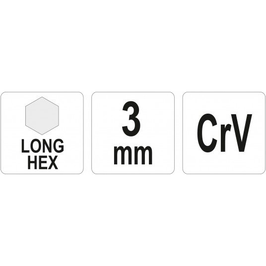 KLUCZ IMBUSOWY DŁUGI 3,0 MM -zdjęcie numer 1