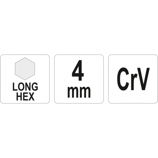 KLUCZ IMBUSOWY DŁUGI 4,0 MM -zdjęcie numer 1