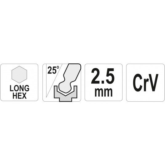 KLUCZ IMBUSOWY Z KULKĄ DŁUGI 2,5 MM -zdjęcie numer 3