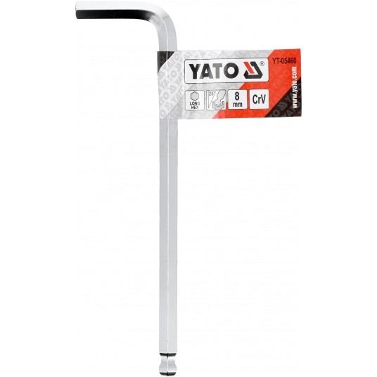 KLUCZ IMBUSOWY Z KULKĄ DŁUGI 8,0 MM -zdjęcie numer 3