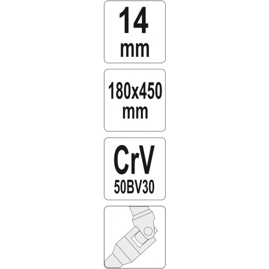 KLUCZ NASADOWY Z PRZEGUBEM TYPU T 14MM -zdjęcie numer 3