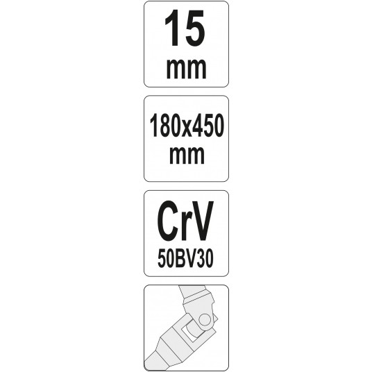 KLUCZ NASADOWY Z PRZEGUBEM TYPU T 15MM -zdjęcie numer 3