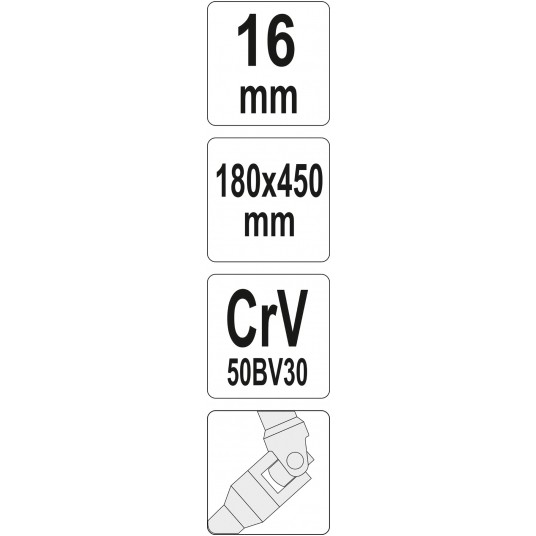 KLUCZ NASADOWY Z PRZEGUBEM TYPU T 16MM -zdjęcie numer 3