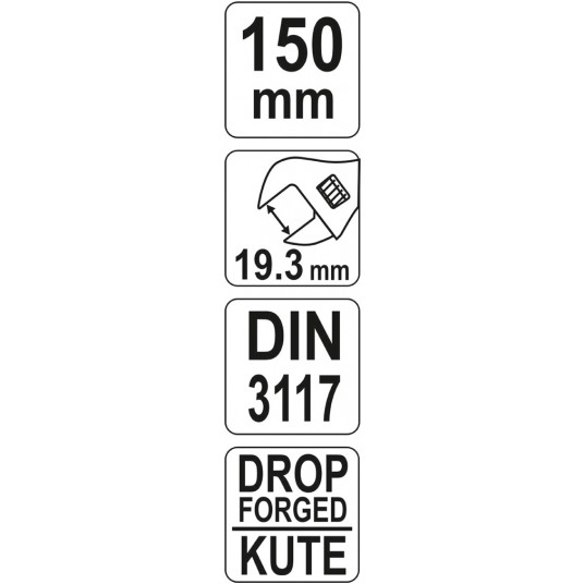KLUCZ NASTAWNY 150MM -zdjęcie numer 2