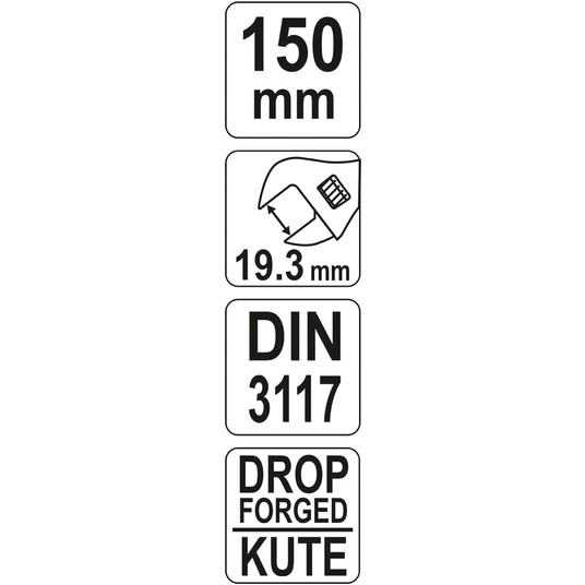 KLUCZ NASTAWNY 150MM -zdjęcie numer 2