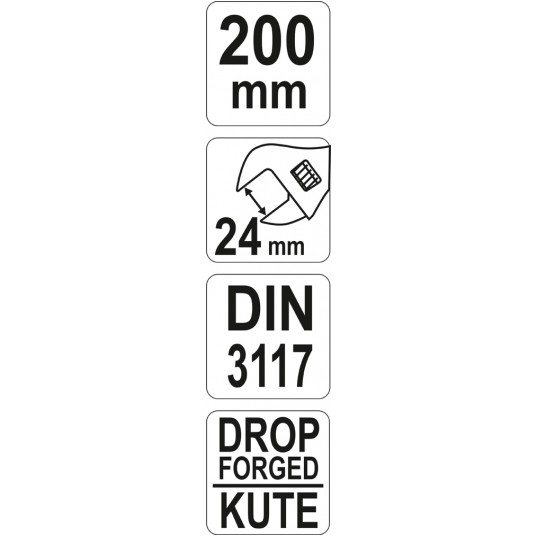 KLUCZ NASTAWNY 200MM -zdjęcie numer 1