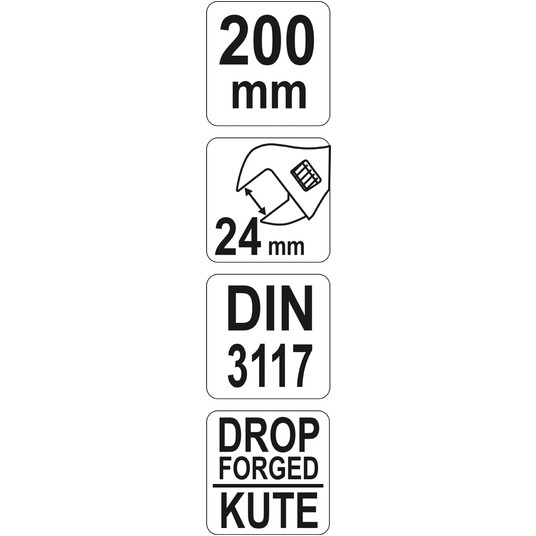 KLUCZ NASTAWNY 200MM -zdjęcie numer 1