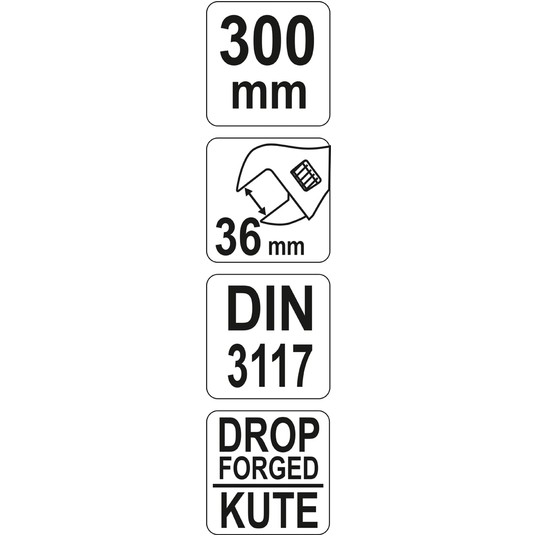 KLUCZ NASTAWNY 300MM -zdjęcie numer 1