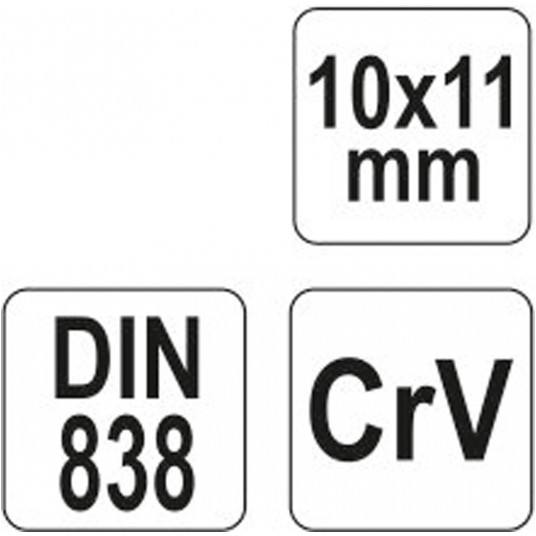 KLUCZ OCZKOWY-ODGIĘTY 10X11MM -zdjęcie numer 4