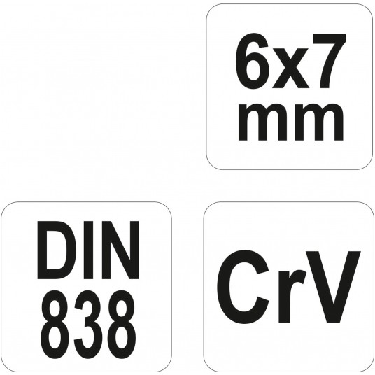 KLUCZ OCZKOWY-ODGIĘTY 6X7MM -zdjęcie numer 4