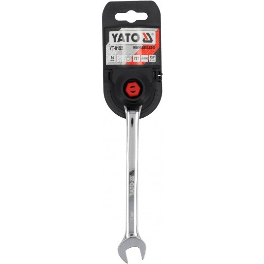 KLUCZ PŁASKO-OCZKOWY Z GRZECHOTKĄ 14MM -zdjęcie numer 3