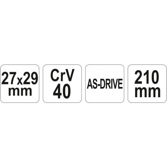 KLUCZ RUROWY KUTY 27X29MM YATO -zdjęcie numer 1
